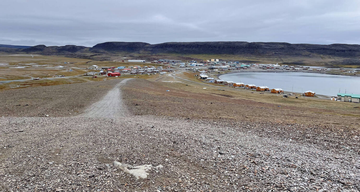 A road into a northern community