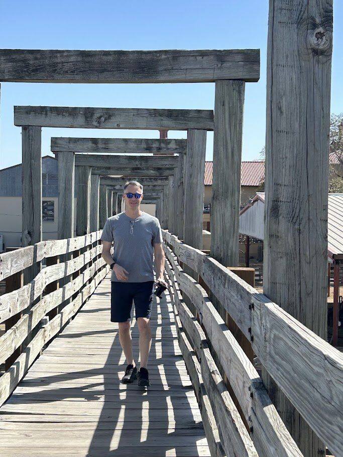 Larry at the Fort Worth Stockyards, Texas